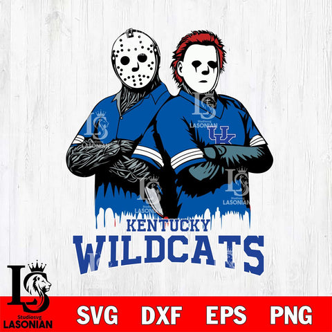 Kentucky Wildcats Jason Voorhees 8 Svg Eps Dxf Png File, Digital Download