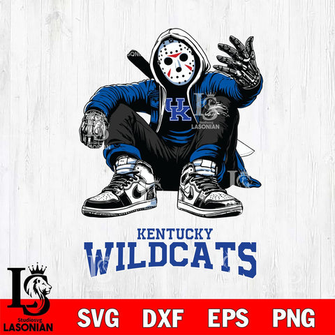 Kentucky Wildcats Jason Voorhees Halloween SVG Svg Eps Dxf Png File, Digital Download, Instant Download