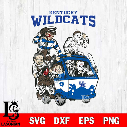 Kentucky Wildcats Jason Voorhees Horror 10 Svg Eps Dxf Png File, NCAA svg, Digital Download, Instant Download