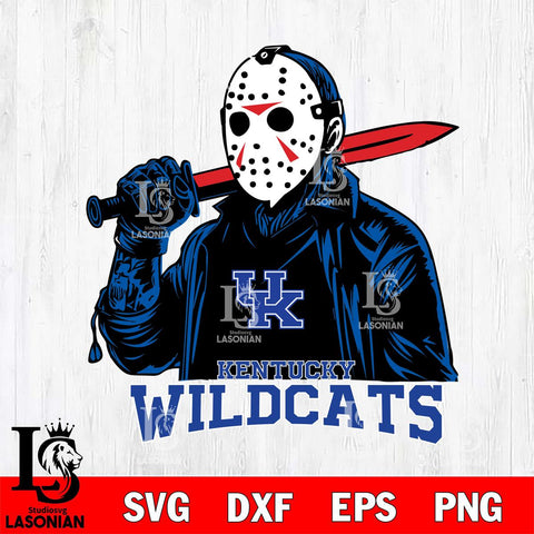 Kentucky Wildcats Jason Voorhees Horror 12 Svg Eps Dxf Png File, NCAA svg, Digital Download, Instant Download