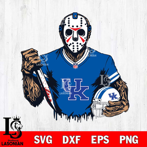 Kentucky Wildcats Jason Voorhees Horror 5 Svg Eps Dxf Png File, NCAA svg, Digital Download, Instant Download