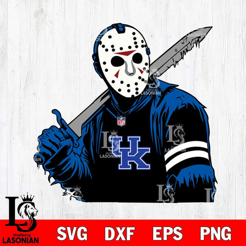 Kentucky Wildcats Jason Voorhees Horror 7 Svg Eps Dxf Png File, NCAA svg, Digital Download, Instant Download
