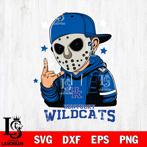 Kentucky Wildcats Jason Voorhees Horror 9 Svg Eps Dxf Png File, NCAA svg, Digital Download, Instant Download
