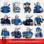Kentucky Wildcats Jason Voorhees Horror Bundle 12 SVG Eps Dxf Png File, bundle NCAA svg, Digital Download, Instant Download