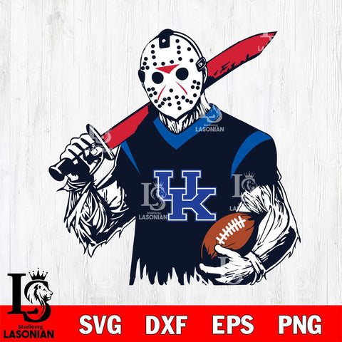 Kentucky Wildcats Jason Voorhees Horror Halloween 2 Svg Eps Dxf Png File, NCAA svg, Digital Download, Instant Download