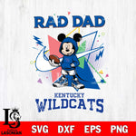 Kentucky Wildcats Mickey Wearing Hoodie Rad Dad SVG DXF EPS PNG FILE, NCAA File Cut,Digital Download,Instant Download