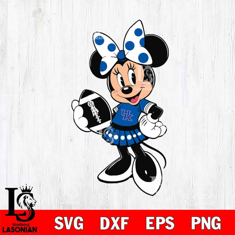 Kentucky Wildcats Minnie Mouse Svg Eps Dxf Png File, NCAA svg, Digital Download, Instant Download