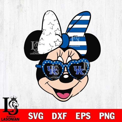 Kentucky Wildcats Minnie Mouse Love Svg Eps Dxf Png File, NCAA svg, Digital Download, Instant Download
