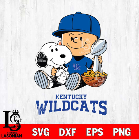 Kentucky Wildcats Peanuts Snoopy Champion football SVG DXF EPS PNG FILE,Snoopy File Cut, NCAA Digital Download,Instant Download,Christmas Silhouette