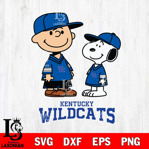 Kentucky Wildcats Peanuts Snoopy Football SVG DXF EPS PNG FILE,Snoopy File Cut, NCAA Digital Download,Instant Download,Christmas Silhouette