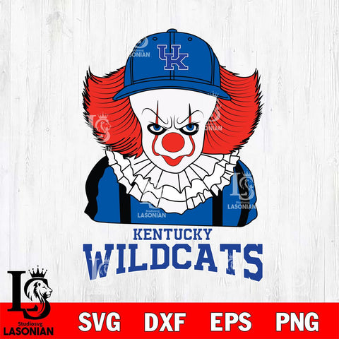 Kentucky Wildcats Pennywise Horror Sport 10 Svg Eps Dxf Png File, Digital Download