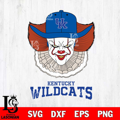 Kentucky Wildcats Pennywise Horror Sport 12 Svg Eps Dxf Png File, Digital Download