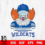 Kentucky Wildcats Pennywise Horror Sport 2 Svg Eps Dxf Png File, Digital Download