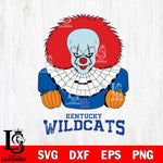 Kentucky Wildcats Pennywise Horror Sport 3 Svg Eps Dxf Png File, Digital Download