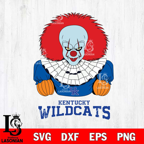 Kentucky Wildcats Pennywise Horror Sport 3 Svg Eps Dxf Png File, Digital Download