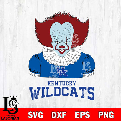 Kentucky Wildcats Pennywise Horror Sport 5 Svg Eps Dxf Png File, Digital Download