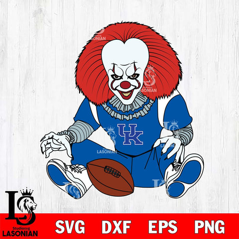 Kentucky Wildcats Pennywise Horror Sport 6 Svg Eps Dxf Png File, Digital Download