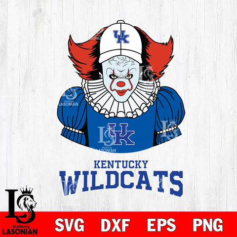 Kentucky Wildcats Pennywise Horror Sport 7 Svg Eps Dxf Png File, Digital Download