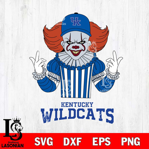 Kentucky Wildcats Pennywise Horror Sport 8 Svg Eps Dxf Png File, Digital Download