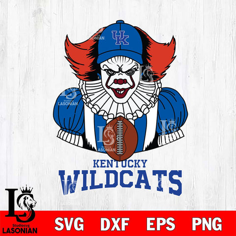 Kentucky Wildcats Pennywise Horror Sport 9 Svg Eps Dxf Png File, Digital Download