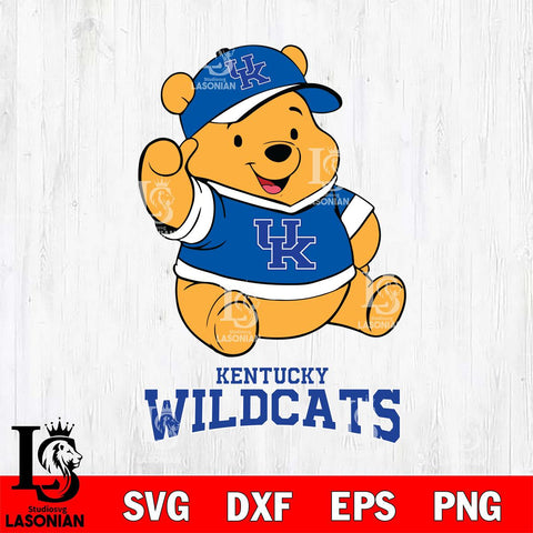 Kentucky Wildcats Pooh Bear Disney, Svg Eps Dxf Png File, Digital Download