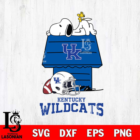 Kentucky Wildcats Snoopy Chill Football SVG DXF EPS PNG FILE,Snoopy File Cut, NCAA Digital Download,Instant Download,Christmas Silhouette