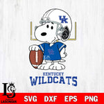 Kentucky Wildcats Snoopy Player Football SVG DXF EPS PNG FILE,Snoopy File Cut, NCAA Digital Download,Instant Download,Christmas Silhouette