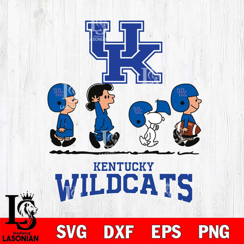 Kentucky Wildcats Snoopy Sport 12 Svg Eps Dxf Png File, Digital Download