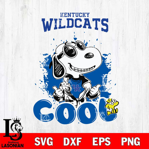 Kentucky Wildcats Snoopy Sport 7 Svg Eps Dxf Png File, Digital Download
