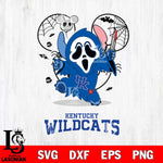 Kentucky Wildcats Stitch Ghost Face Halloween 2 Svg Eps Dxf Png File, Digital Download, Instant Download