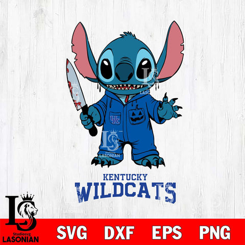 Kentucky Wildcats Stitch Horror 2 Svg Eps Dxf Png File, NCAA svg, Digital Download, Instant Download