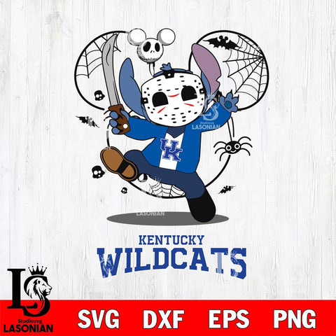 Kentucky Wildcats Stitch jason voorhees Halloween Svg Eps Dxf Png File, Digital Download, Instant Download
