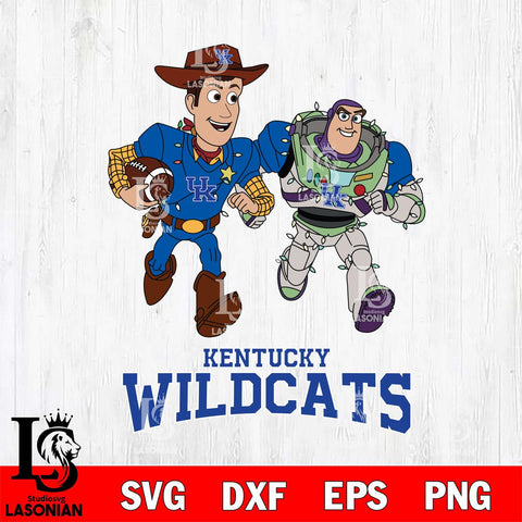 Kentucky Wildcats Woody & Buzz Lightyear Football Cricut,Christmas SVG DXF EPS PNG FILE, NCAA Digital Download,Instant Download, Silhouette