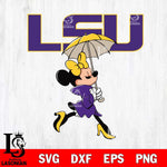 LSU Tigers Fancy Minnie Svg Eps Dxf Png File, Digital Download, Instant Download