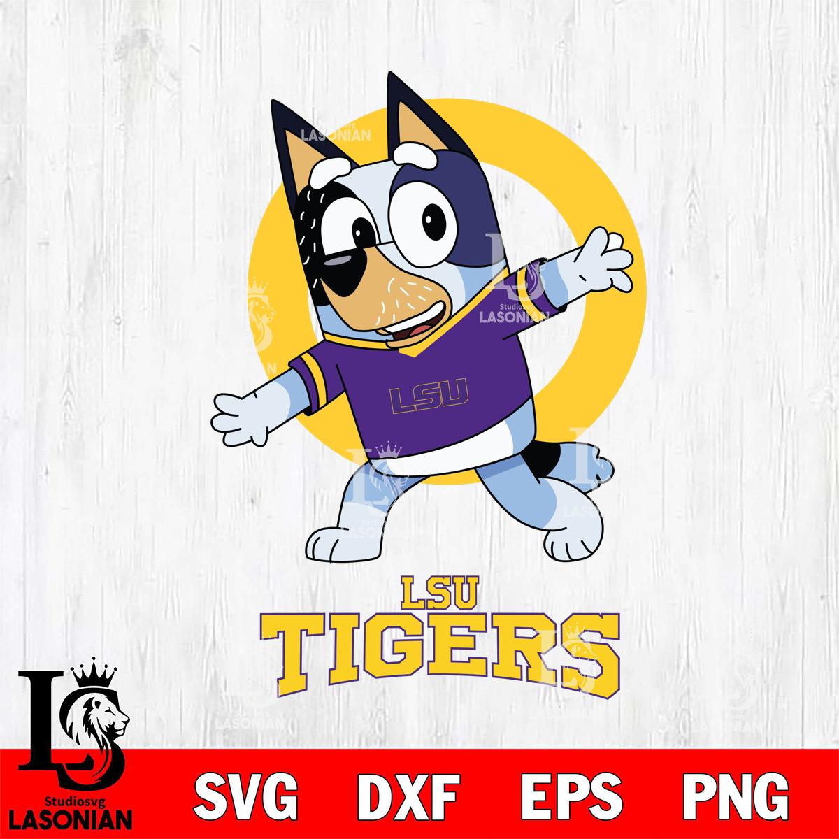 LSU Tigers Bandit Heeler Rugby – lasoniansvg