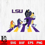 LSU Tigers Bluey 6 Svg Eps Dxf Png File, Digital Download, Instant Download