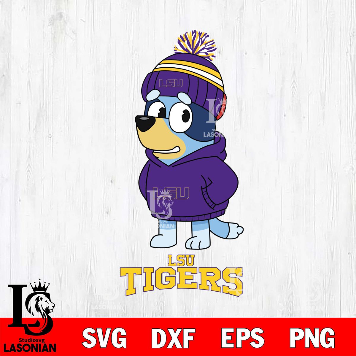LSU Tigers Bluey Hoodie rugby – lasoniansvg
