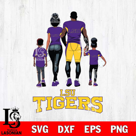 LSU Tigers Family Love Rugby SVG DXF EPS PNG FILE,NCAA SVG, Father day Digital Download,Instant Download, Silhouette