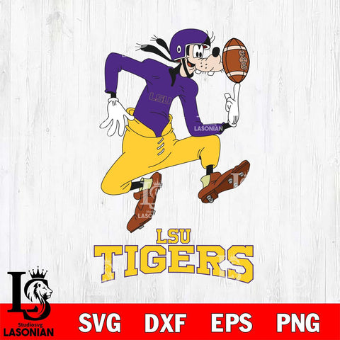 LSU Tigers Goofy Circus Football SVG DXF EPS PNG FILE,NCAA svg ,Football Digital Download,Instant Download, Silhouette