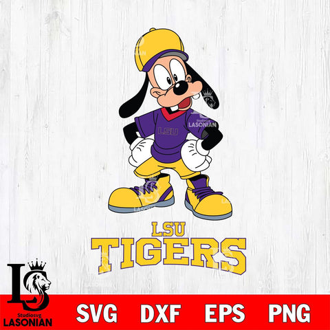 LSU Tigers Goofy Sport SVG DXF EPS PNG FILE,NCAA svg ,Football Digital Download,Instant Download, Silhouette