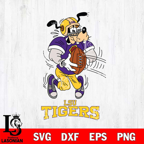 LSU Tigers Goofy Sport Football SVG DXF EPS PNG FILE,NCAA svg ,Football Digital Download,Instant Download, Silhouette