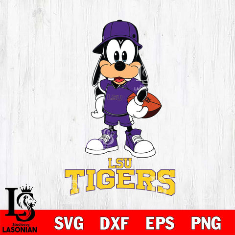 LSU Tigers Goofy rugby SVG DXF EPS PNG FILE,NCAA svg ,Football Digital Download,Instant Download, Silhouette