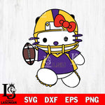 LSU Tigers Hello Kitty sport 11 Svg Eps Dxf Png File, NCAA svg, Digital Download, Instant Download