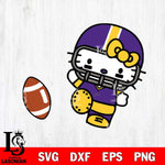 LSU Tigers Hello Kitty sport 12 Svg Eps Dxf Png File, NCAA svg, Digital Download, Instant Download