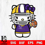 LSU Tigers Hello Kitty sport 9 Svg Eps Dxf Png File, NCAA svg, Digital Download, Instant Download