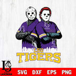 LSU Tigers Jason Voorhees 8 Svg Eps Dxf Png File, Digital Download