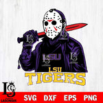 LSU Tigers Jason Voorhees Horror 12 Svg Eps Dxf Png File, NCAA svg, Digital Download, Instant Download