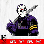 LSU Tigers Jason Voorhees Horror 7 Svg Eps Dxf Png File, NCAA svg, Digital Download, Instant Download