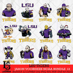 LSU Tigers Jason Voorhees NCAA Bundle 12 SVG Svg Eps Dxf Png File, Digital Download
