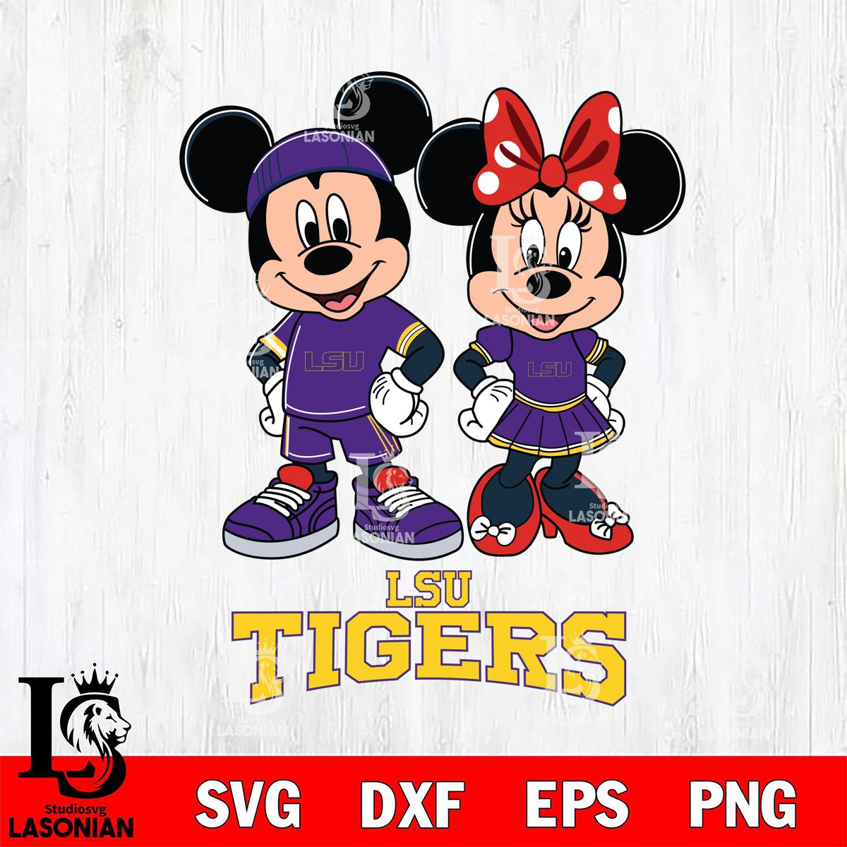 LSU Tigers Mickey And Minnie Rugby – lasoniansvg